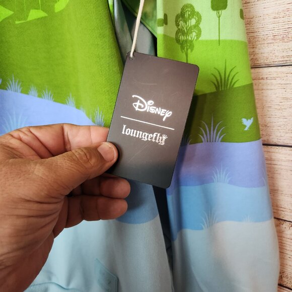 NWT Loungefly Disney Sweatshirt Adult 2X Sleeping Beauty Castle Fairies Hoodie - Picture 8 of 16